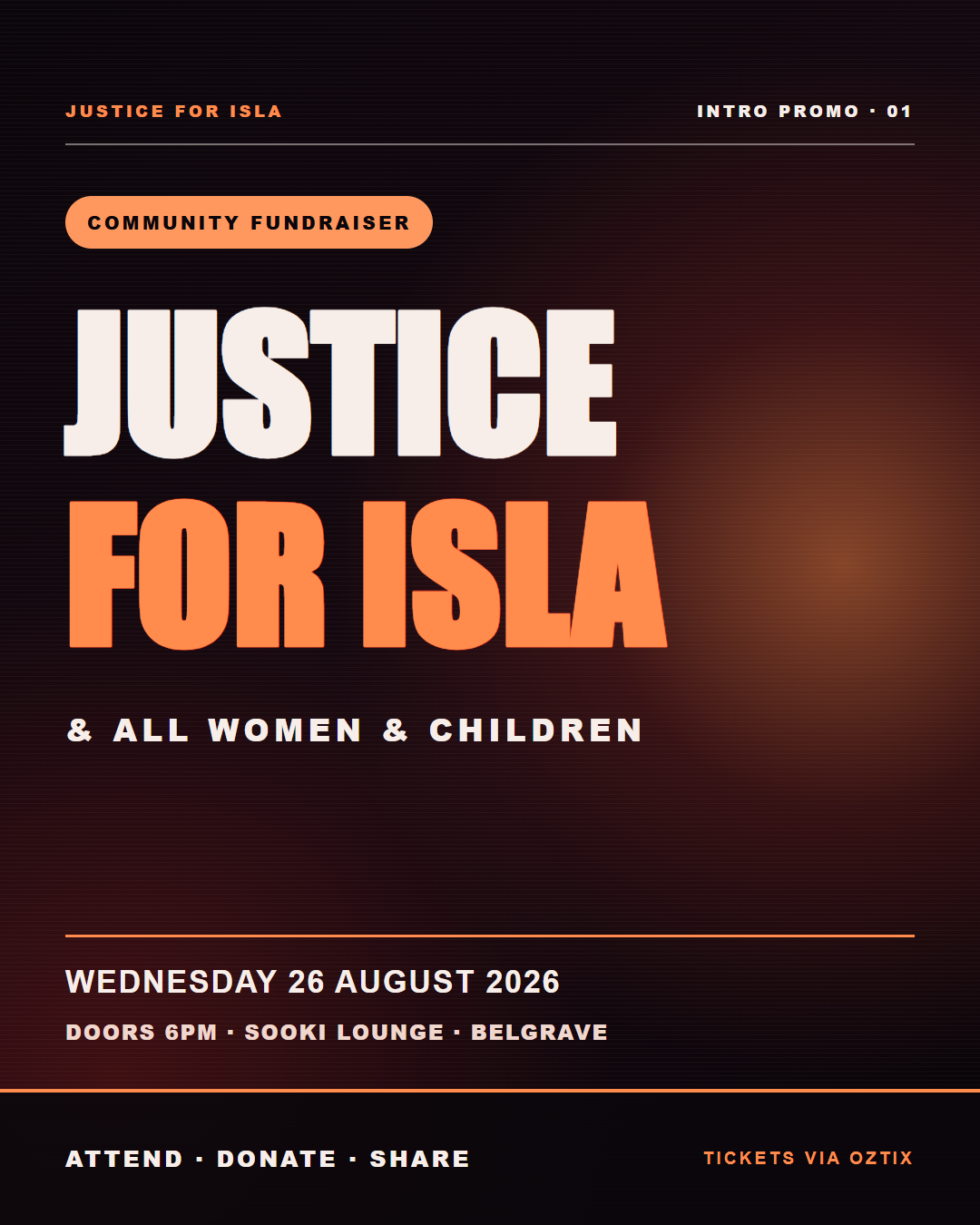Justice for Isla intro campaign slide 1